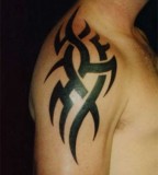 Nice Upper-arms Tribal Tattoo for Men - Tribal Tattos