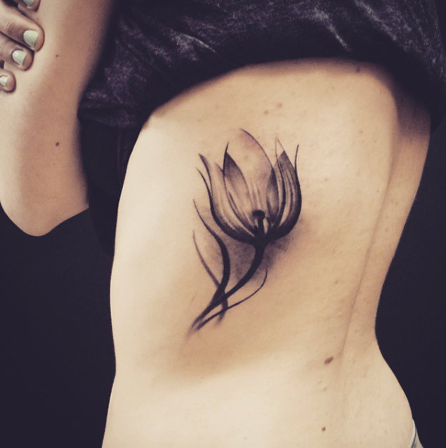 tulip xray flower tattoo