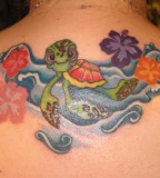 Turtle Tattoos - Upper Back Tattoo Design
