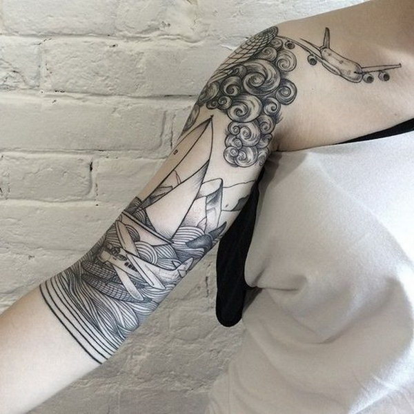 unique sleeve tattoos for women