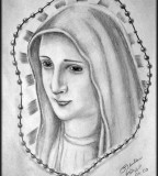 Virgin Mary Design Sketch for Tattoo by Gilrizzo (Deviantart)