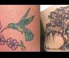 The Birds Flying Away from Willow Tree Tattoo