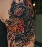 Wolf Creature Tattoo Image
