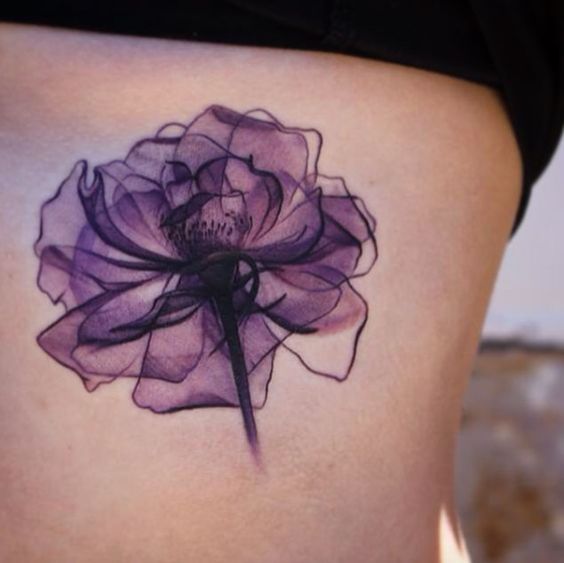 x-ray flower tattoo