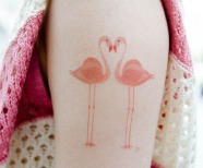 Amazing flamingo tattoos