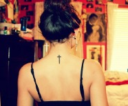 Backs crosses tattoos