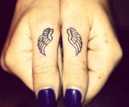 Cute fingers tattoo design