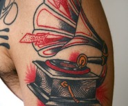 Gramophone tattoos