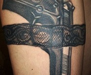 Guns tattoos