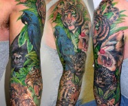 Jungle theme tattoos