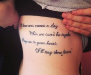 Lovely quotes tattoos design