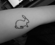 Rabbits tattoos on arm