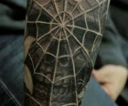 Spider web tattoos