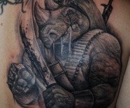 Stunning rhino tattoos