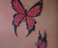Summer butterflies tattoo