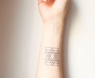 Triangle tattoos on arm