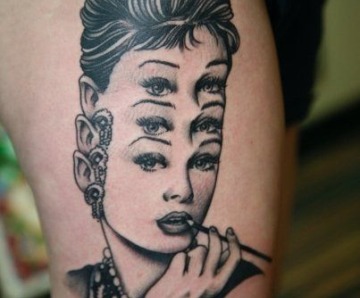 Audrey Hepburn tattoo