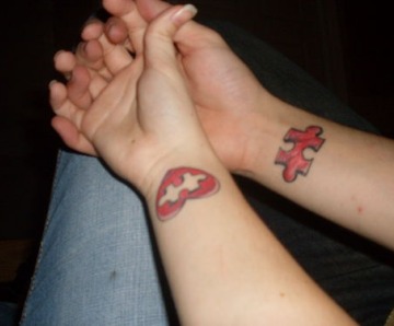 Boyfriend Girlfriend Matching Tattoos