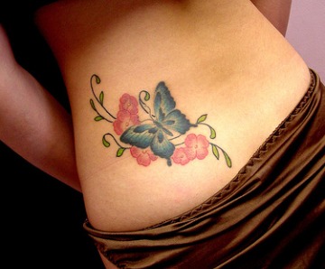 Butterfly Tattoos On Hip