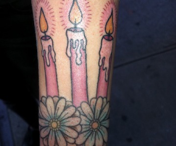 Candle  tattoos