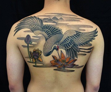 Crane tattoos