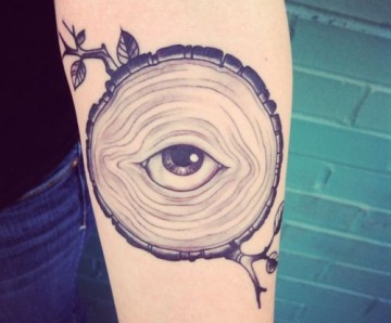 Eyes tattoos on arms