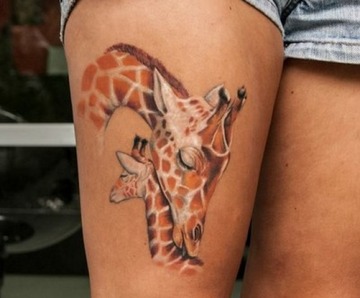 giraffe tattoo