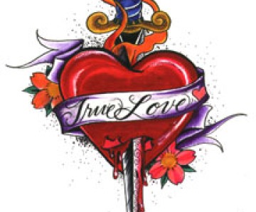 Heart And Dagger Tattoo