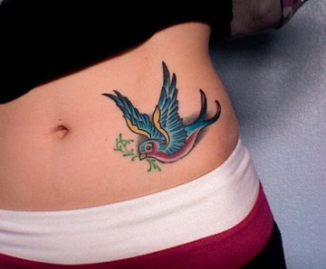 hip tattoo for girl