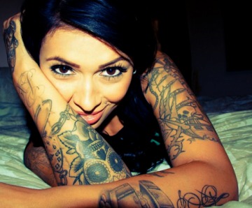 Hot Girl With Tattoos