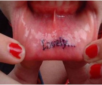 Lips tattoos