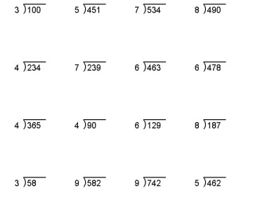 Maths Division Questions For Kids | Helpful Division Worksheet