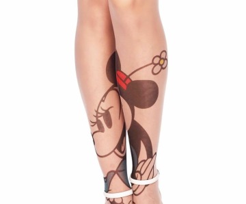 Mickey Mouse tattoo on legs