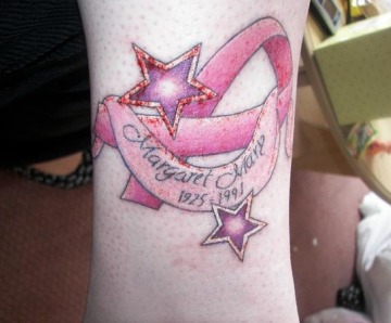 Pink Ribbon Tattoos Pictures
