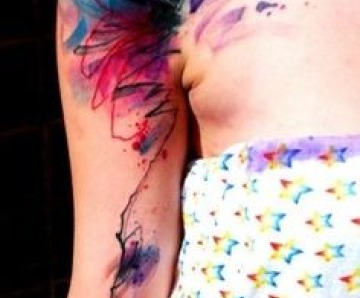 Purple tattoos