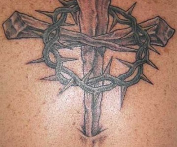 Religious design tattoo
