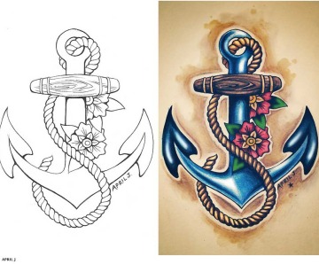 Sailor Jerry Anchor Tattoo
