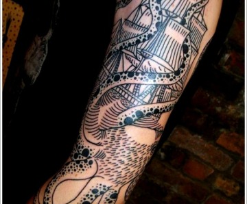 Ship designs tattoos