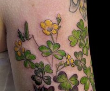 Simple flowers tattoos
