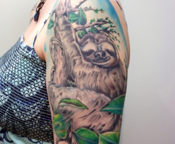 Sloth tattoos