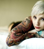 beautiful tattoo girl 