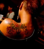 black female tattoo