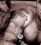 Men Tattoo designs big dog