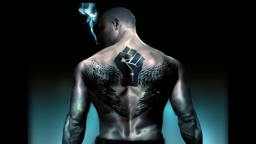 Men Tattoo designs dark back