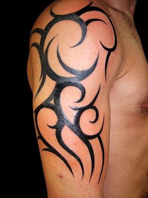 arm tattoo designs round tribal
