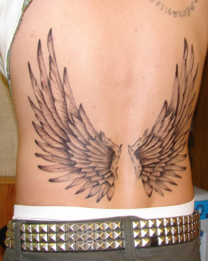back tattoo designs good wings
