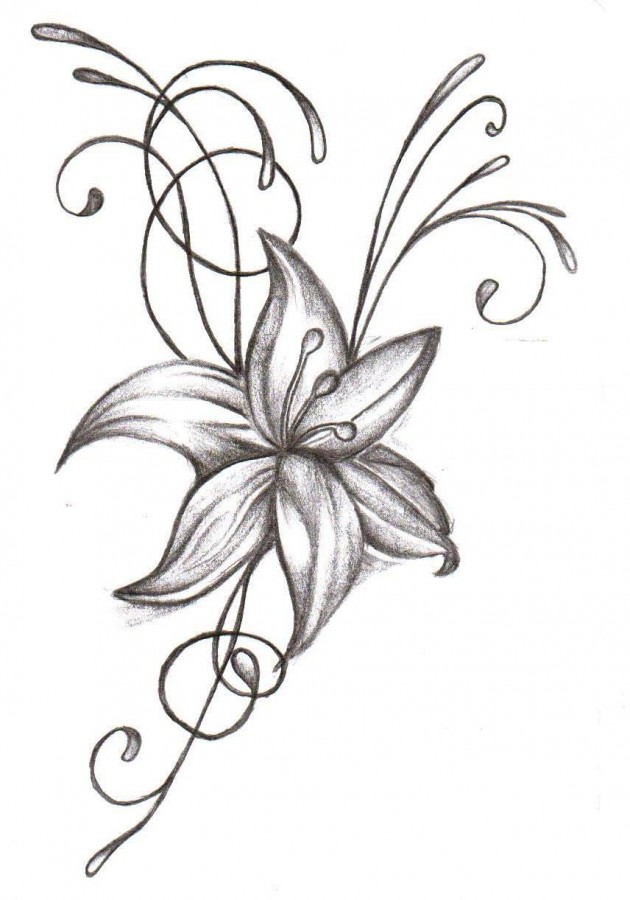 flower designs for tattoos big l
