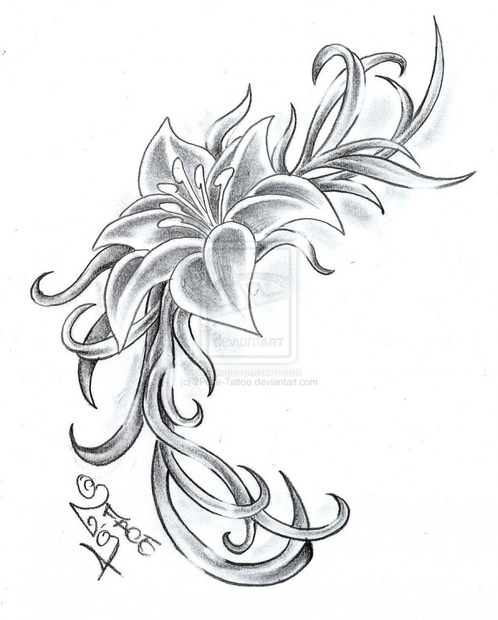 flower designs for tattoos drowen