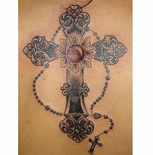 tattoo cross designs rossary
