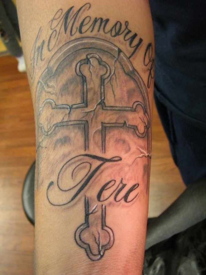 tattoo cross designs words